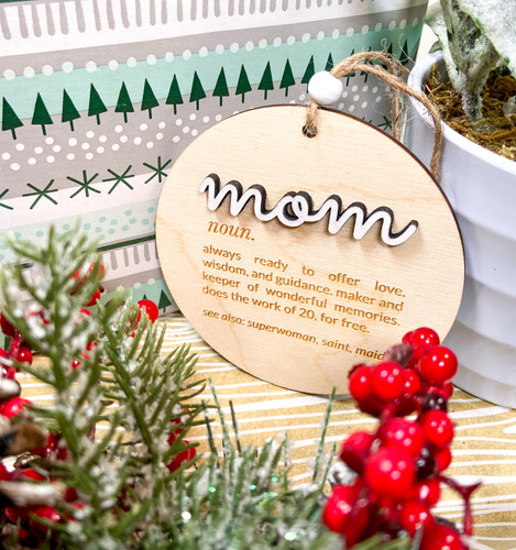 Personalized Christmas Ornament For Mom Butterfly Ornament Mom