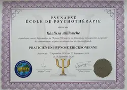 2020 Certification Praticien en Hypnose Ericksonienne - Kalika coaching