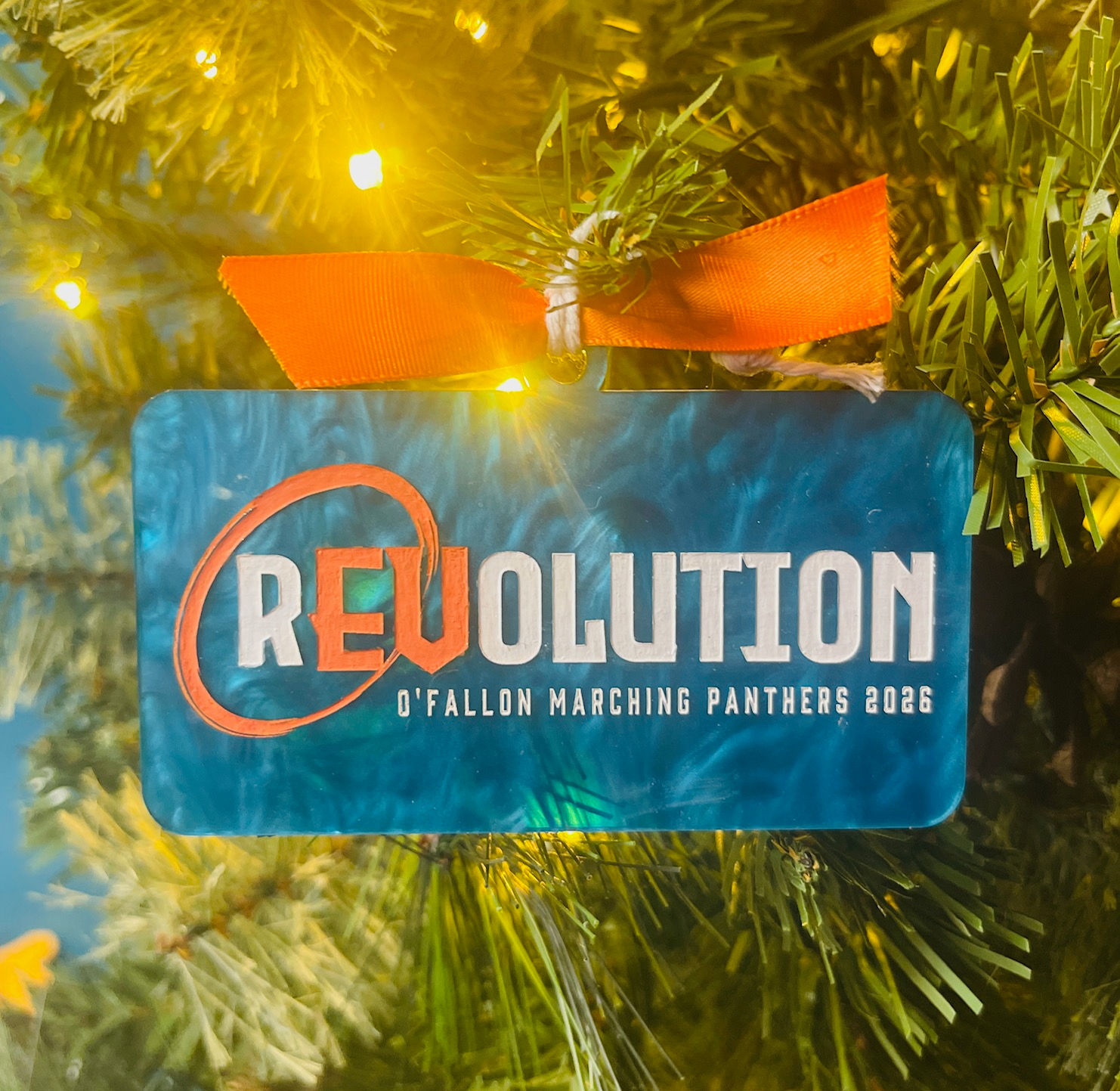 O'Fallon REVOLUTION Logo Ornament 2026 BLUE/ORANGE