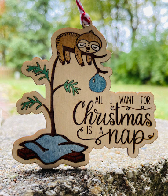Sloth Nap Ornament