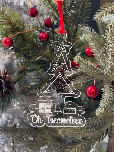 Geometry Teacher “oh Geometree” ornament