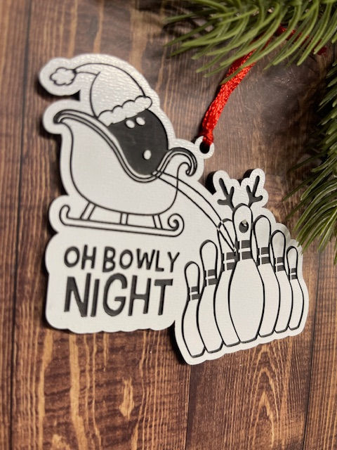 Thumbnail: Bowling Oh Bowly Night Ornament