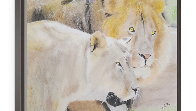 Framed Canvas - Me and My Girlfriend Print