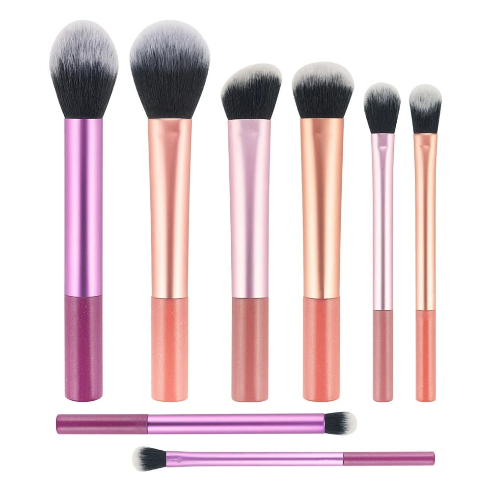 8 PCS Candy Color Makeup Brushes Set With Bag For Face Make Up