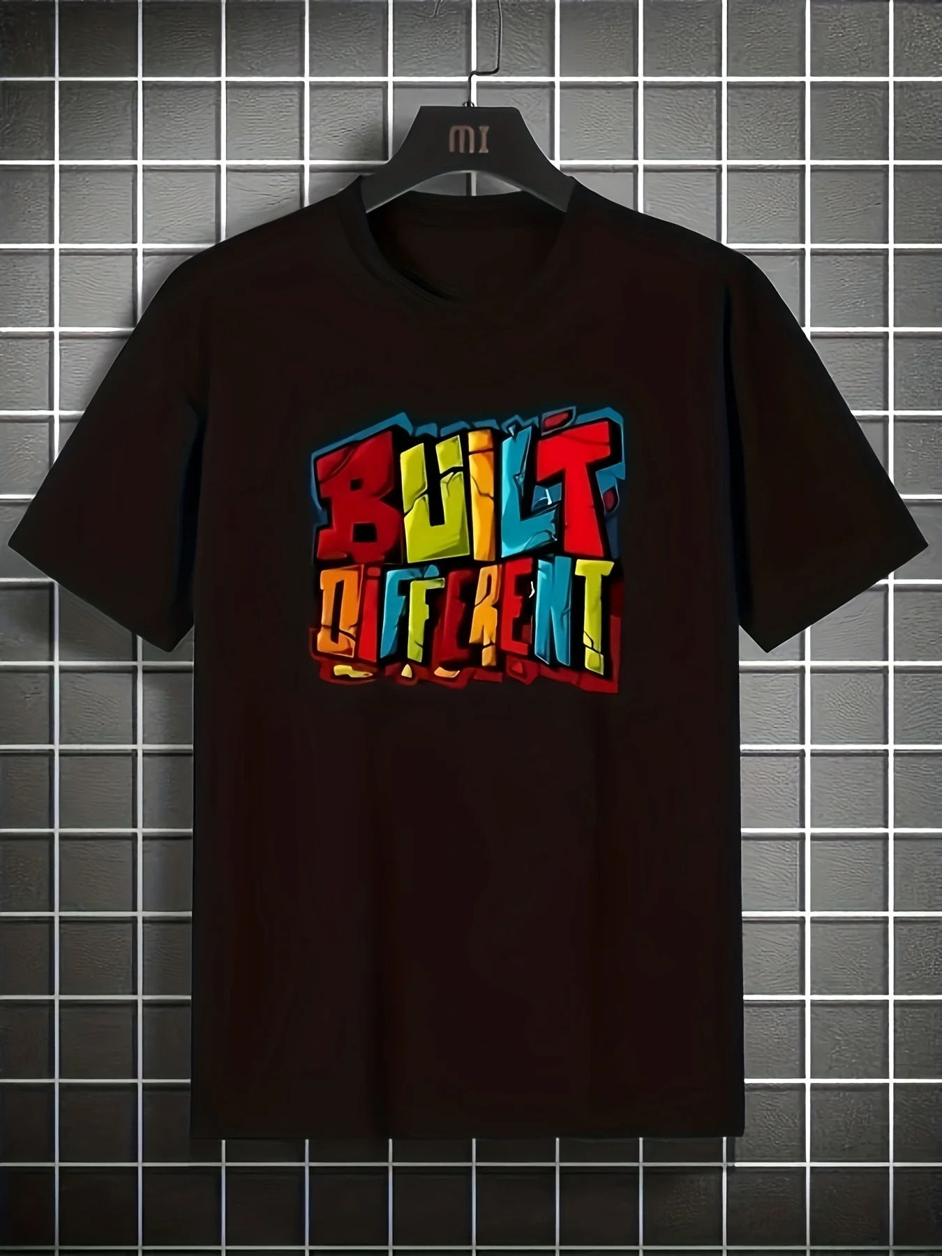 Built Different Letter Print T shirts
