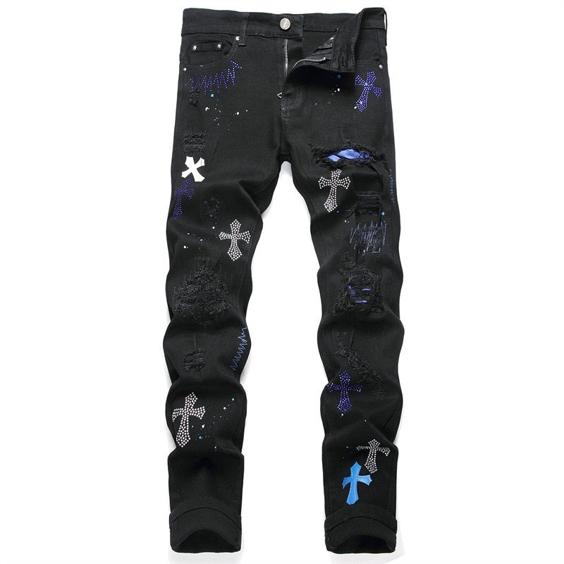 Diamond Cross Men's Jeans