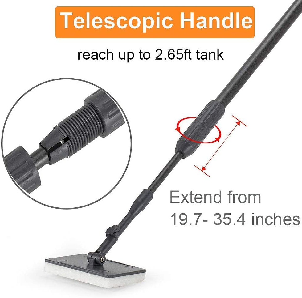 Thumbnail: Carbon Fiber 6 in 1 Aquarium Cleaning Tool Kit Algae Scraper Scrubber Pad Sponge