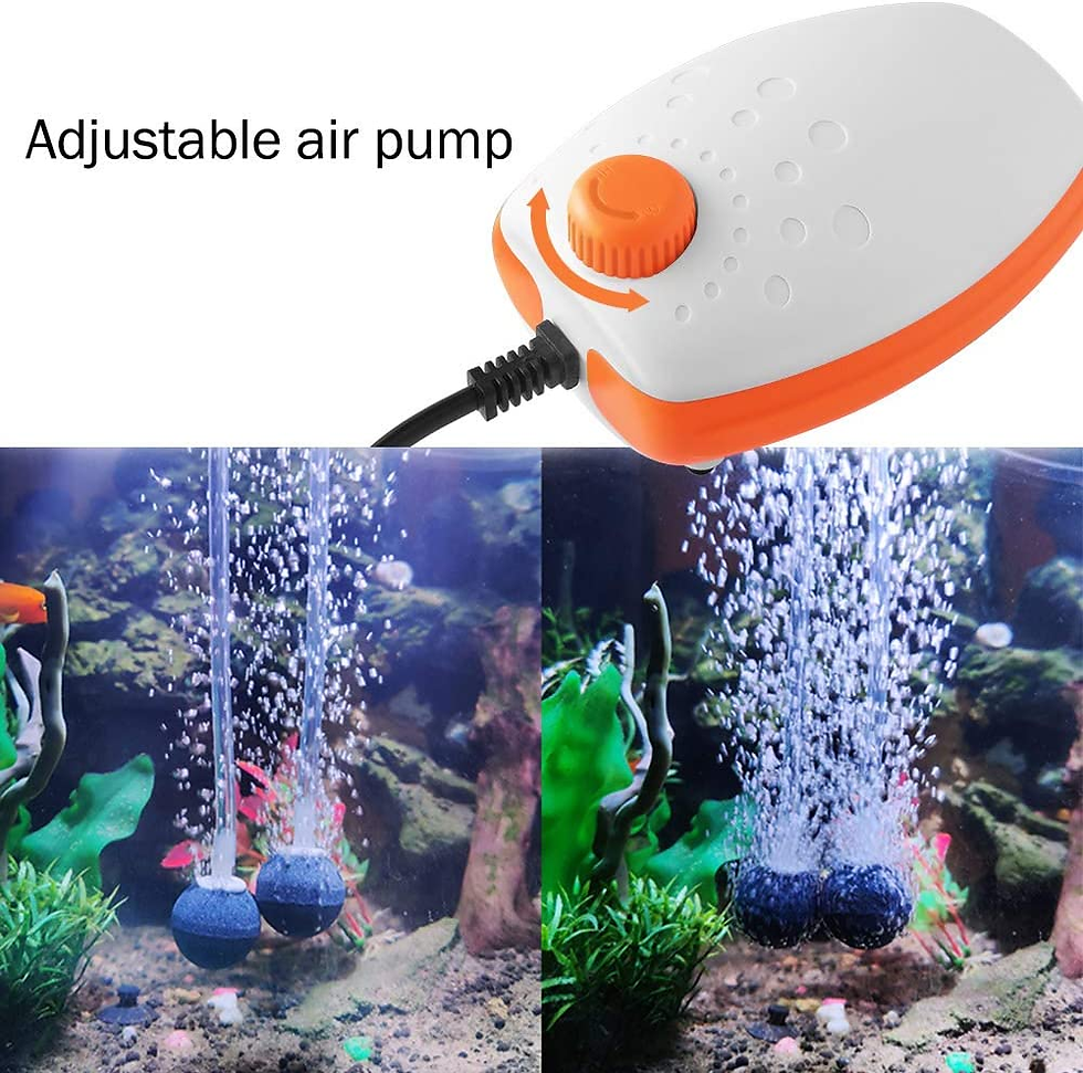 Thumbnail: Aquarium Air Pump, Whisper Aerator, 2 Outlets Oxygen Pump for up to 350L Fish an