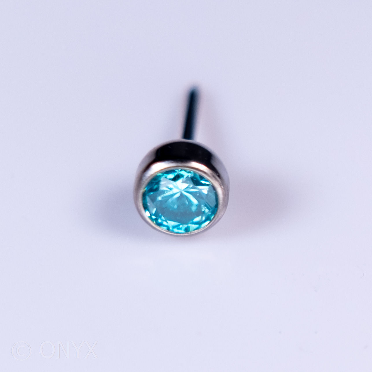 NeoMetal Threadless Bezel Set Titanium End Mint Green