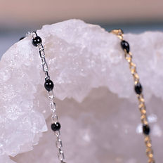 Beaded gold & Silver bracelet chains