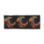 Black Scarf with Crescent Moon, Fall Colors Scarf, Perfect Gift
