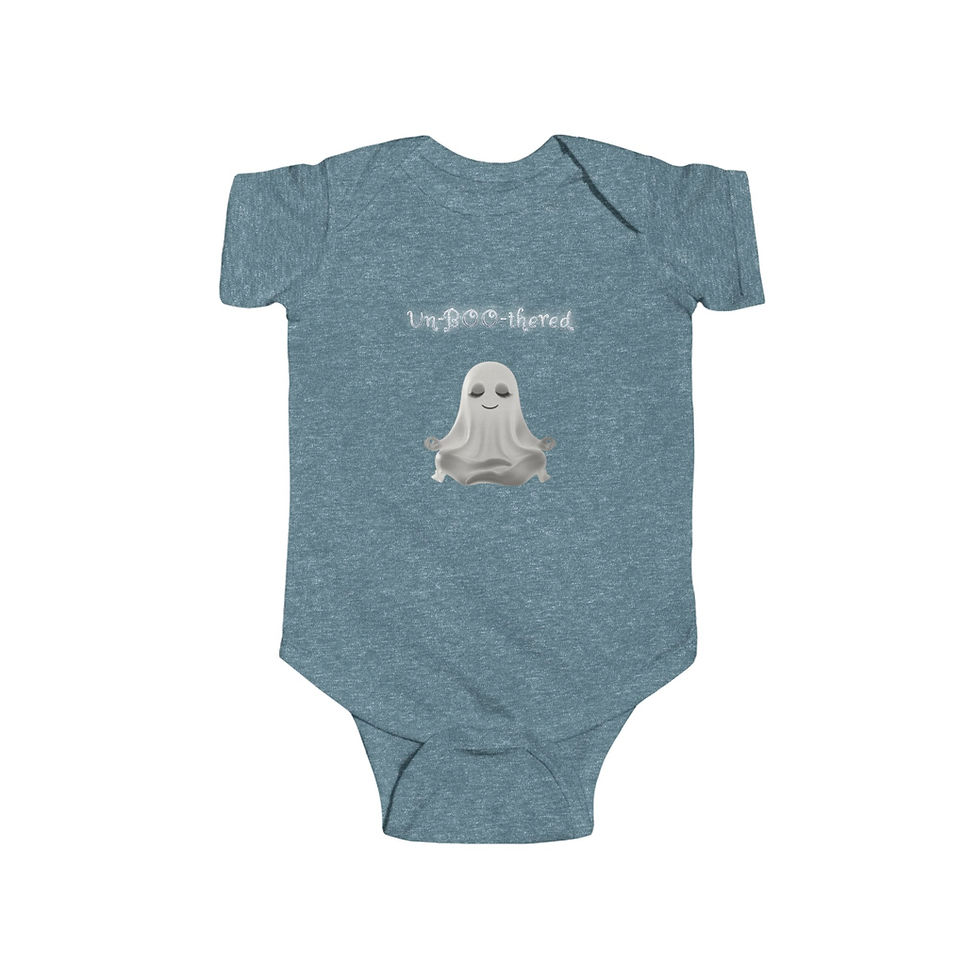 Thumbnail: Infant Halloween Costume, Un-Boo-thered Baby Onsie; Cute Ghost Halloween Infant Bodysuite, 0-24 months