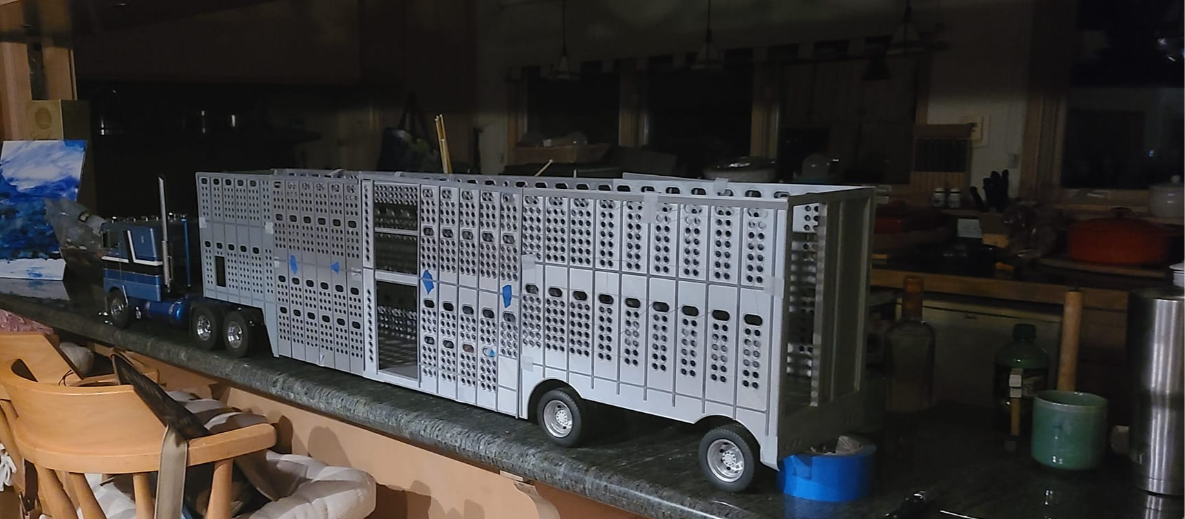 1/16th 53FT Livestock kit Bull nose
