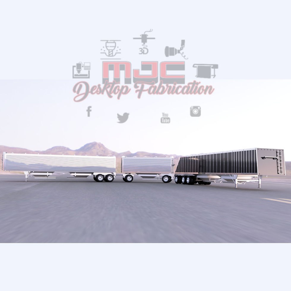 Thumbnail: 42FT Hopper/Grain trailer kit 1/24-1/25