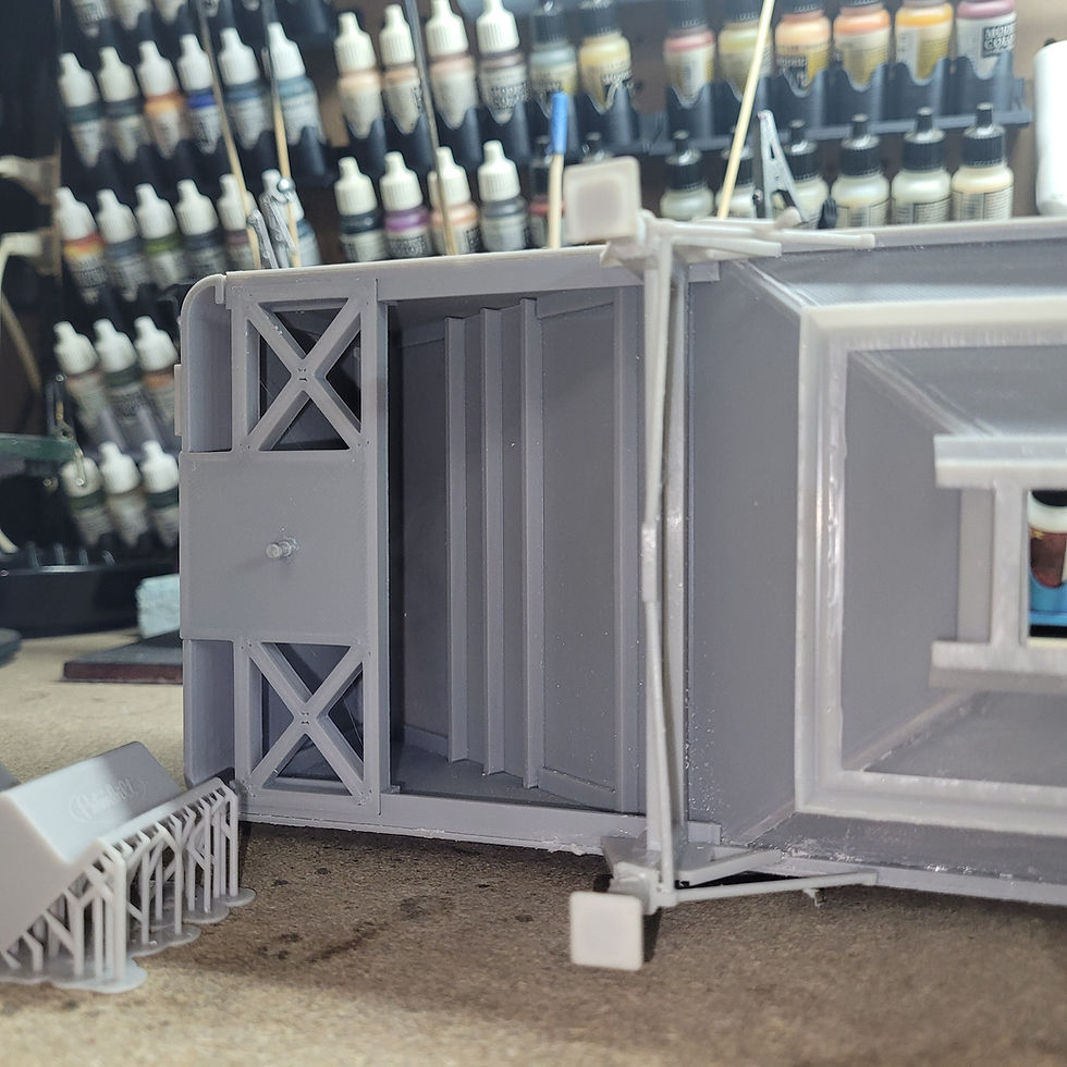 Thumbnail: 42FT Hopper/Grain trailer kit 1/24-1/25