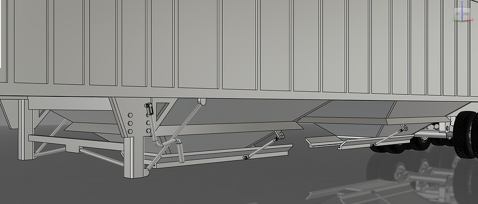 Thumbnail: 50FT smooth side Hopper-Grain trailer kit 1/24-1/25