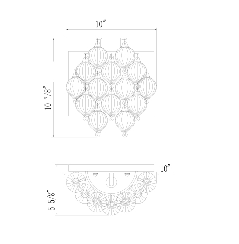 Thumbnail: Evie 1 Light Wall Sconce