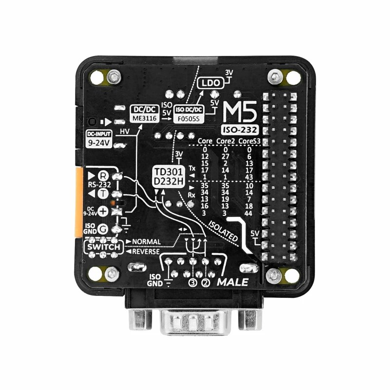 Thumbnail: Official RS232 Module 13.2 with DB9 Male Connector
