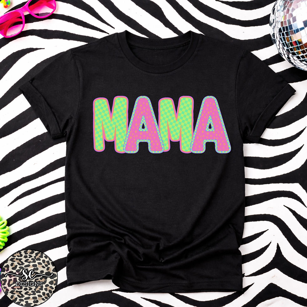 Thumbnail: Adult Neon Letter Tees