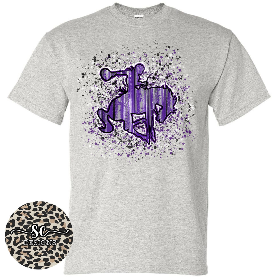Purple Riders Splatter Tee