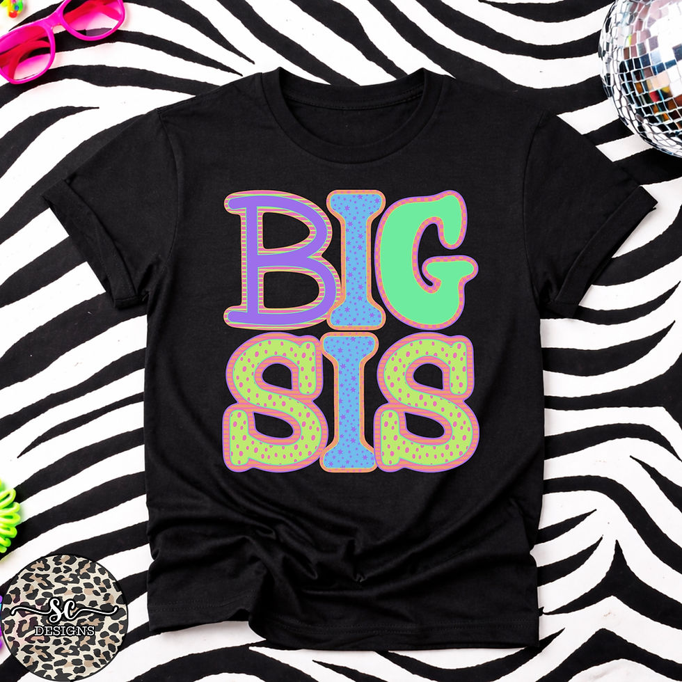 Thumbnail: Youth Neon Letter Tees