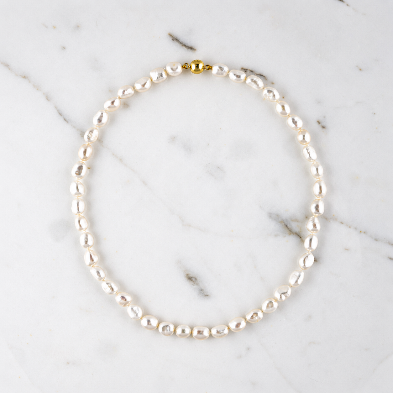 COLLANA PERLA DI FIUME BOLD