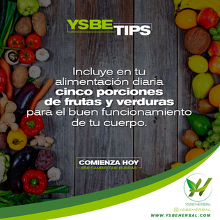 [YsbeTips] Incluye en tu alimentación frutas y verduras