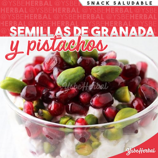 [Snack saludable] Semillas de granada y pistachos