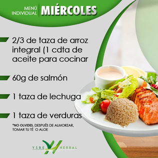 MENU DIARIO...SABES COMBINAR TUS ALIMENTOS?