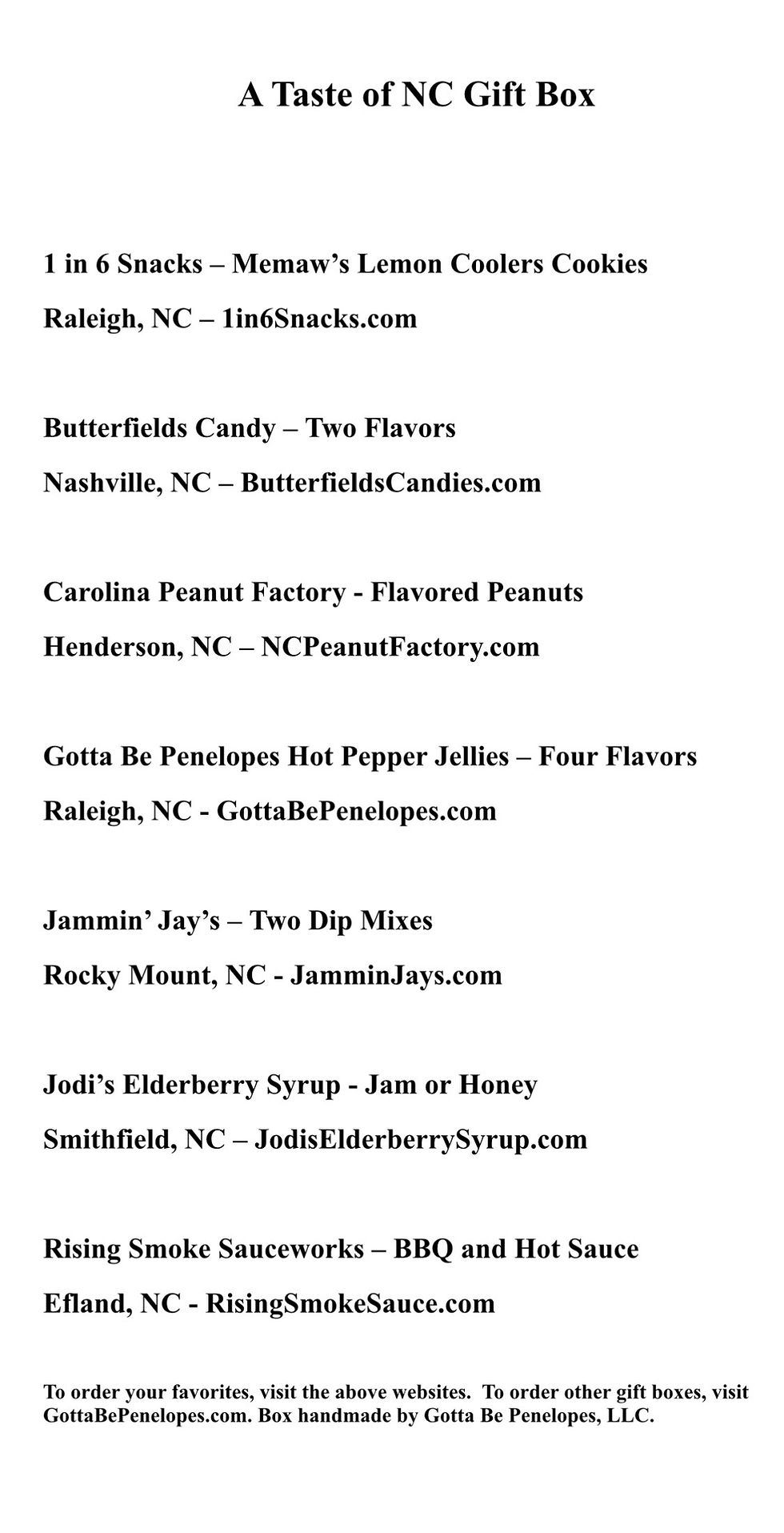 Thumbnail: A Taste Of NC Gift Box