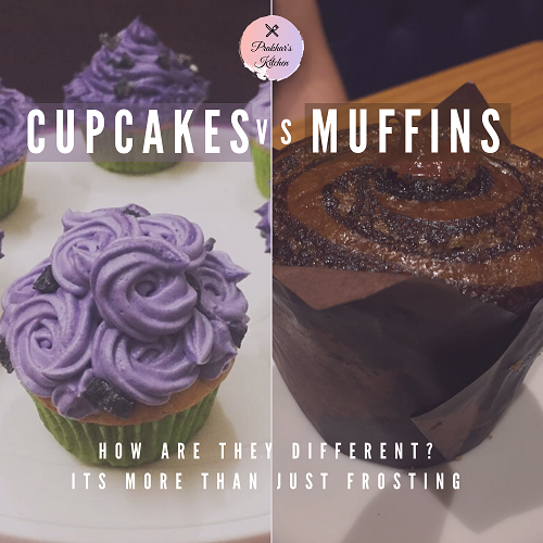 Blueberry Cupcake and Chocolate Muffin