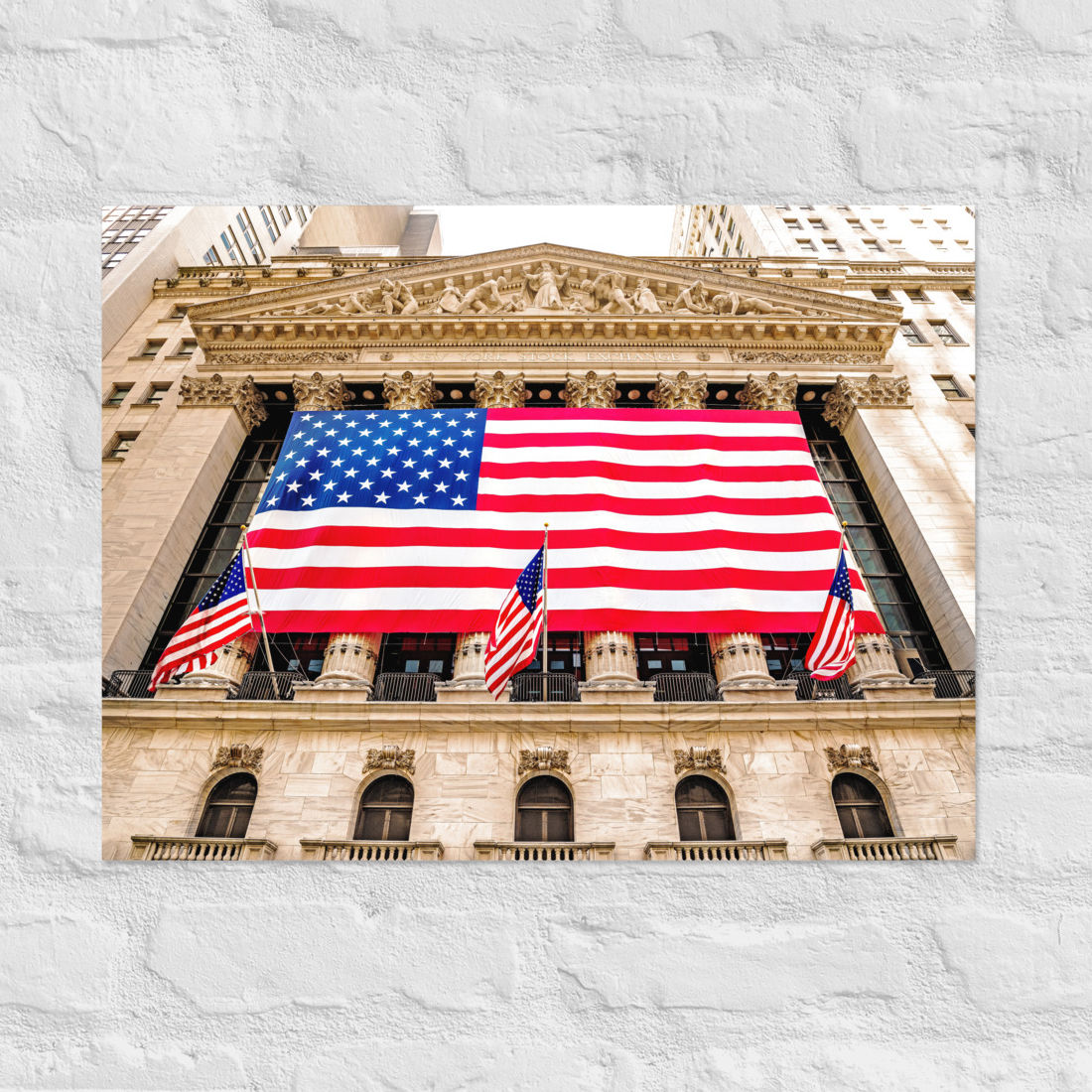 Sterne und Streifen der Wall Street (4:3) - Druck