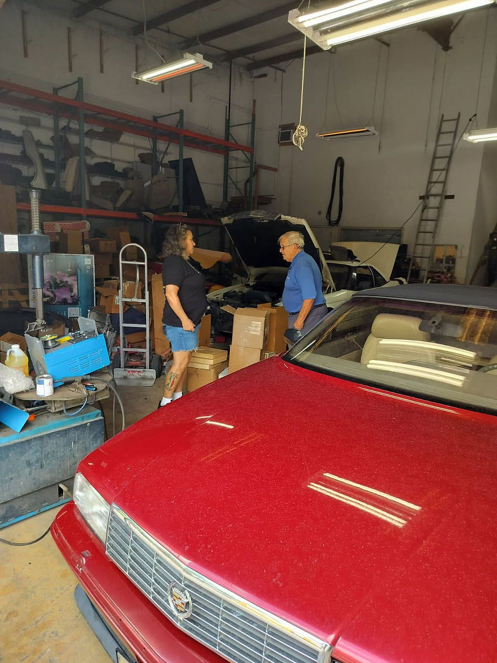 Dick Hussey of Allante Source and Aleigha DeLellis of Cadillac Connection