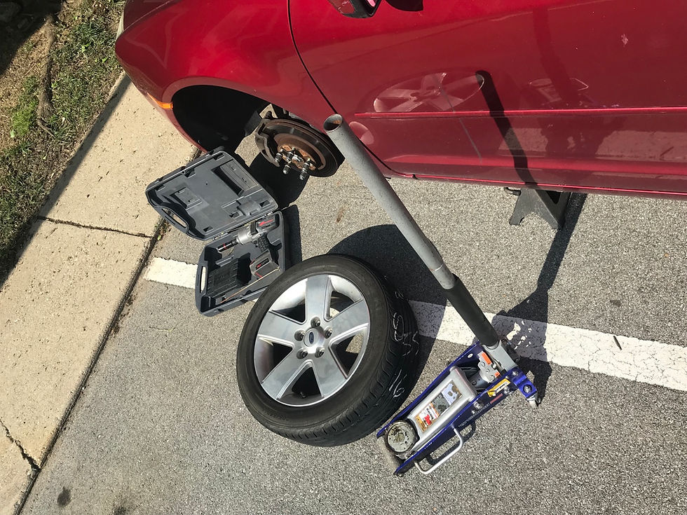 Luxury Spare Tire Change