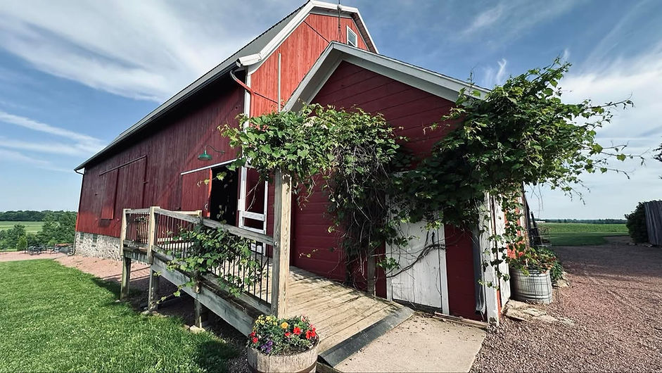 Red barn wedding venue and event center