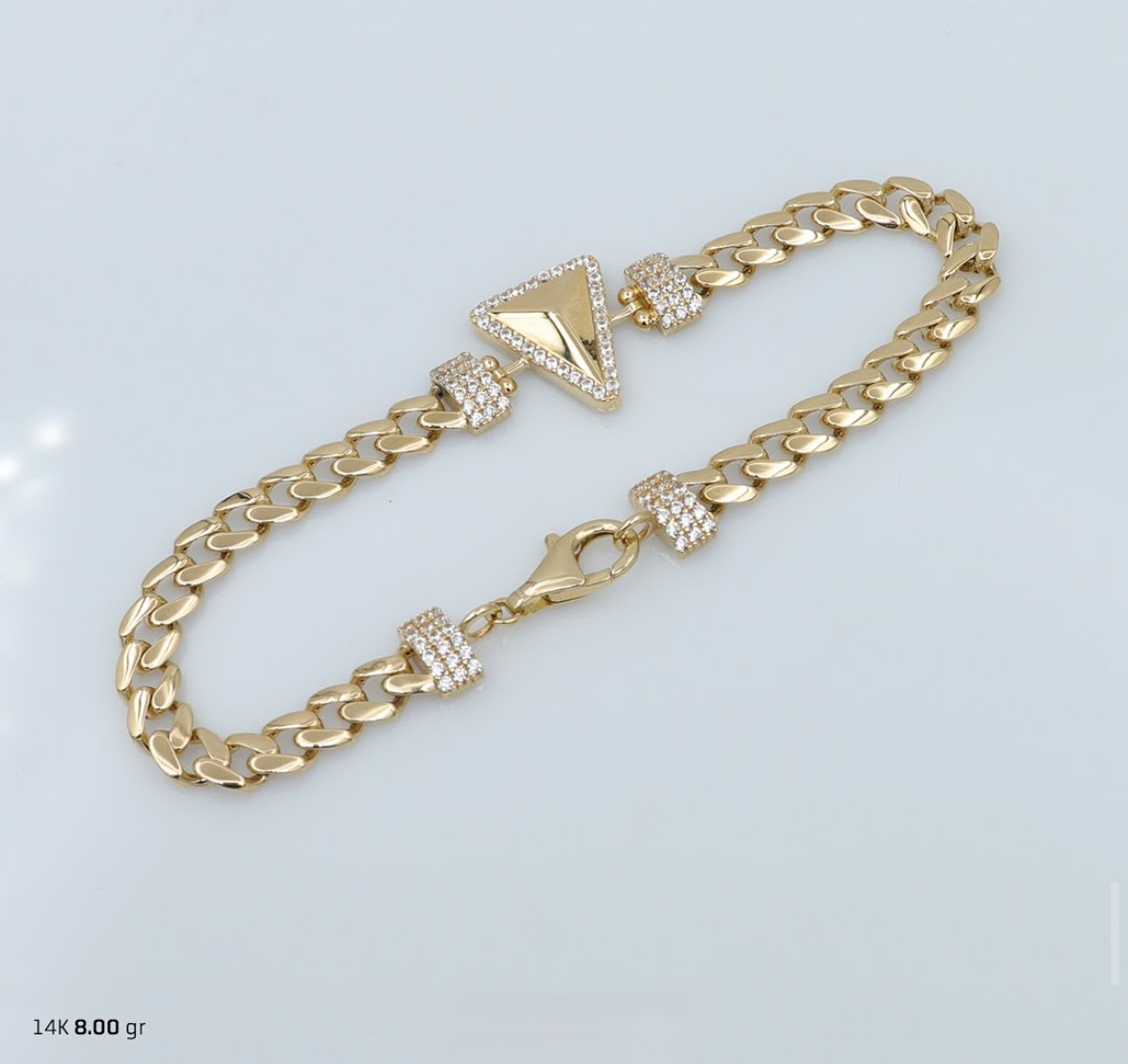 Üçgen Taşlı Gurmet Bileklik