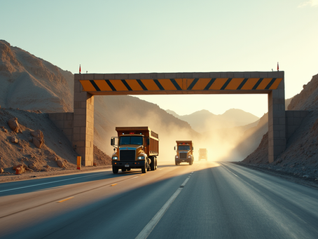 SKN automatic boom barriers in mining areas