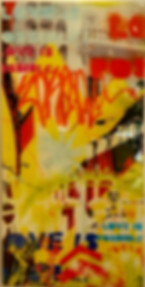 Wonder colorful contemporary art by Meir Levy with bold texture and expressive color.
