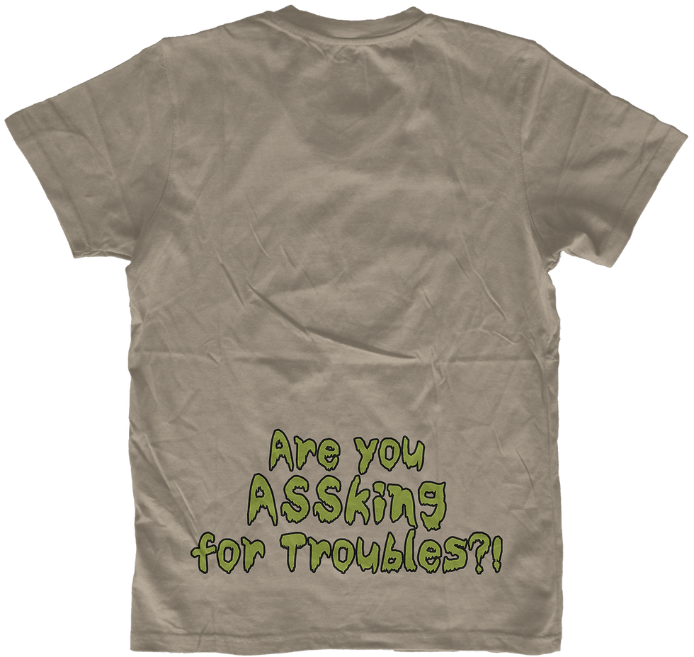 Thumbnail: Serrabulho "Ass Troubles" Official Natural T-Shirt