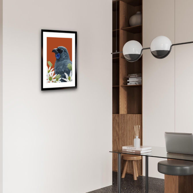 Thumbnail: 'Portrait of a Kōkako'