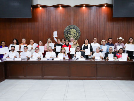 Diputados electos de Morena y el PVE, que conformarán la LXV Legislatura, quedan registrados ante el Congreso de Sinaloa