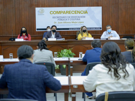 Cuestiona morena estrategias y señala fracasos en materia educativa al Secretario Juan Alfonso Mejía