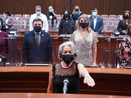 La morenista Rita Fierro Reyes toma protesta como diputada