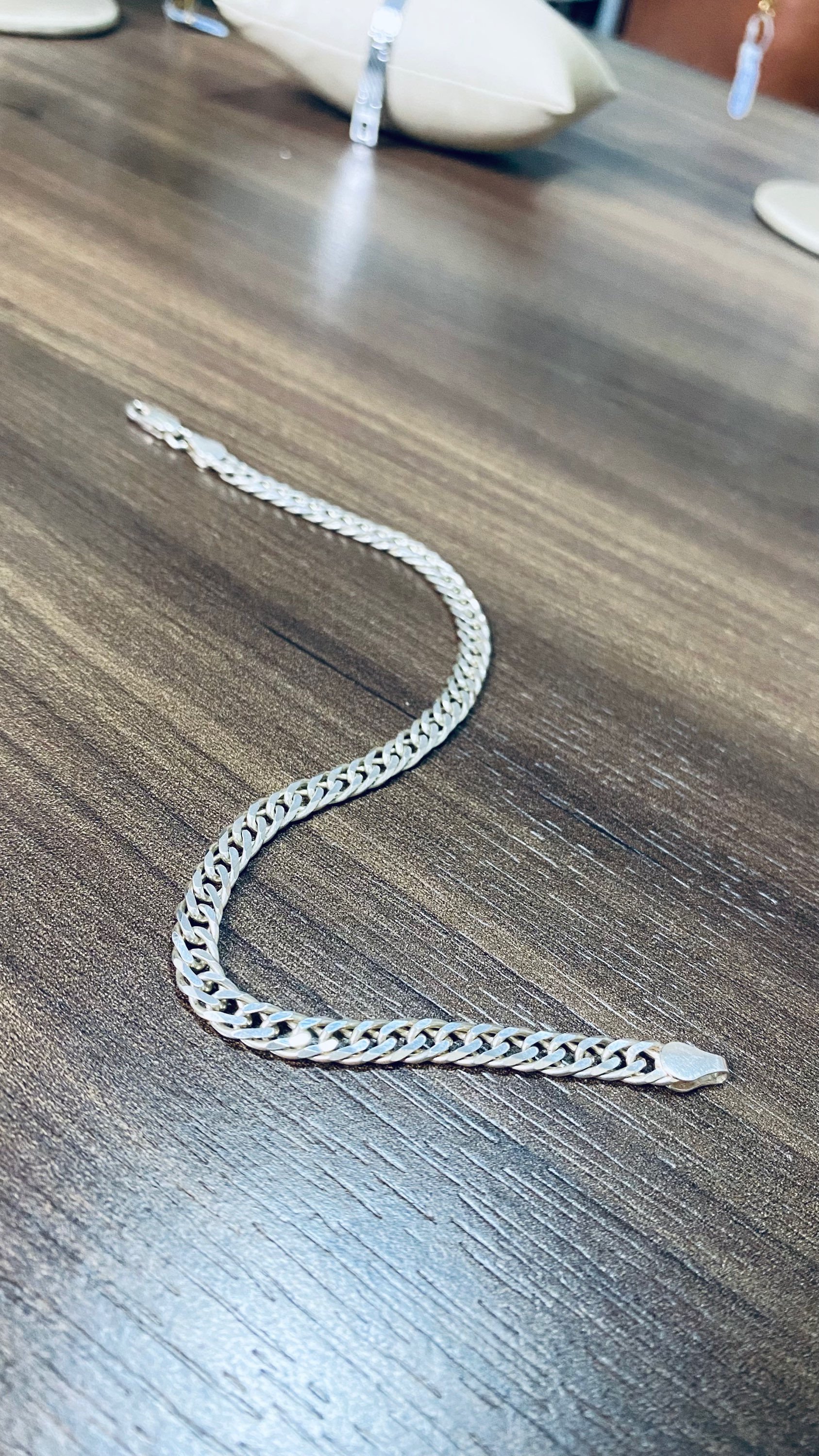 Pulseira Grumet dupla em prata 925 