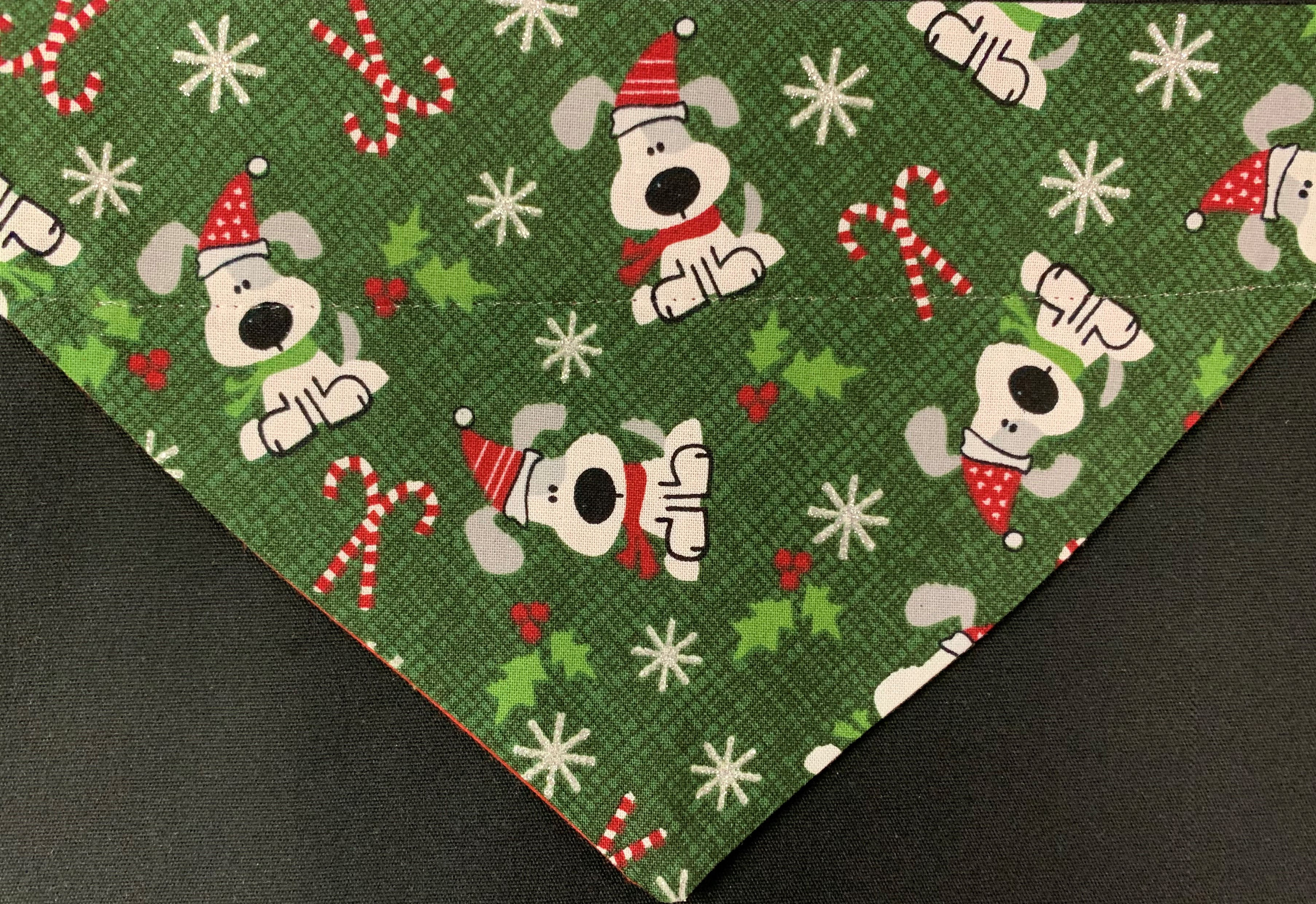 I Woof You Dog Holiday Green Glitter