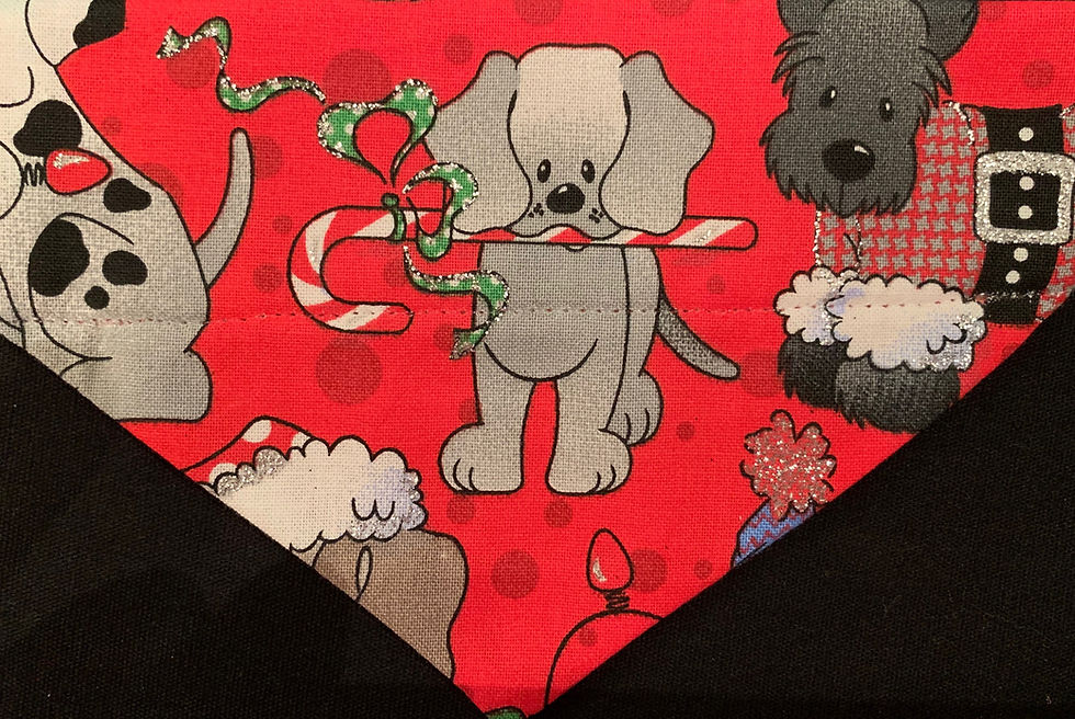 Thumbnail: Sparkly Christmas Dogs - Red