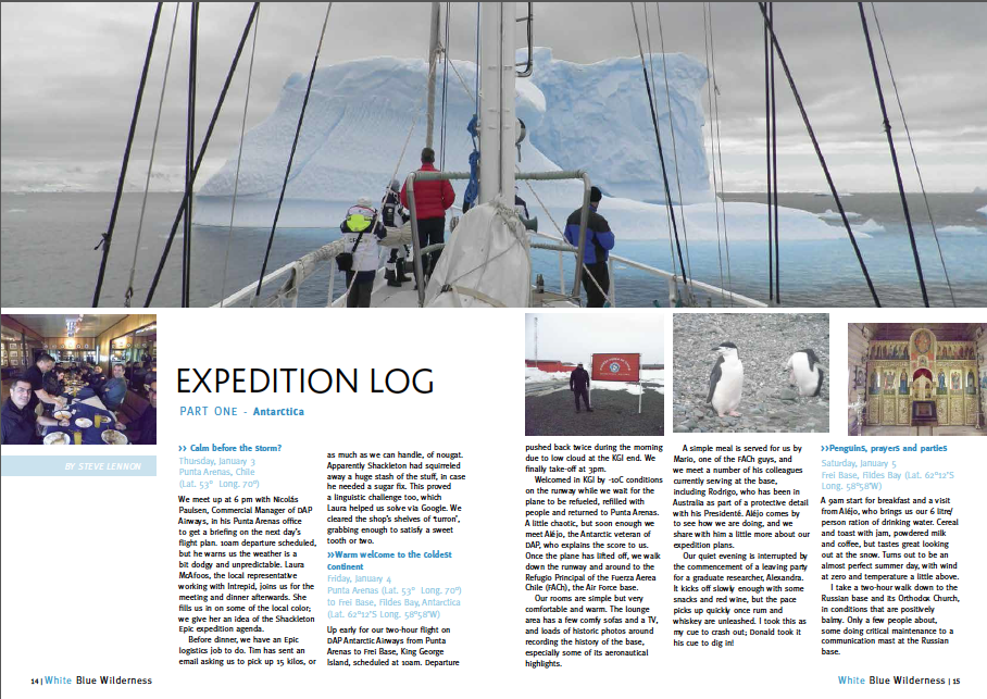 White Blue Wilderness magazine