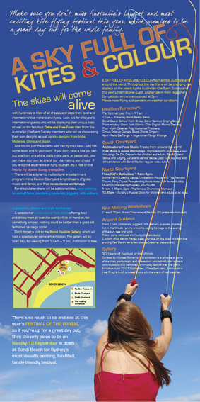 Bondi Kite Festival brochure