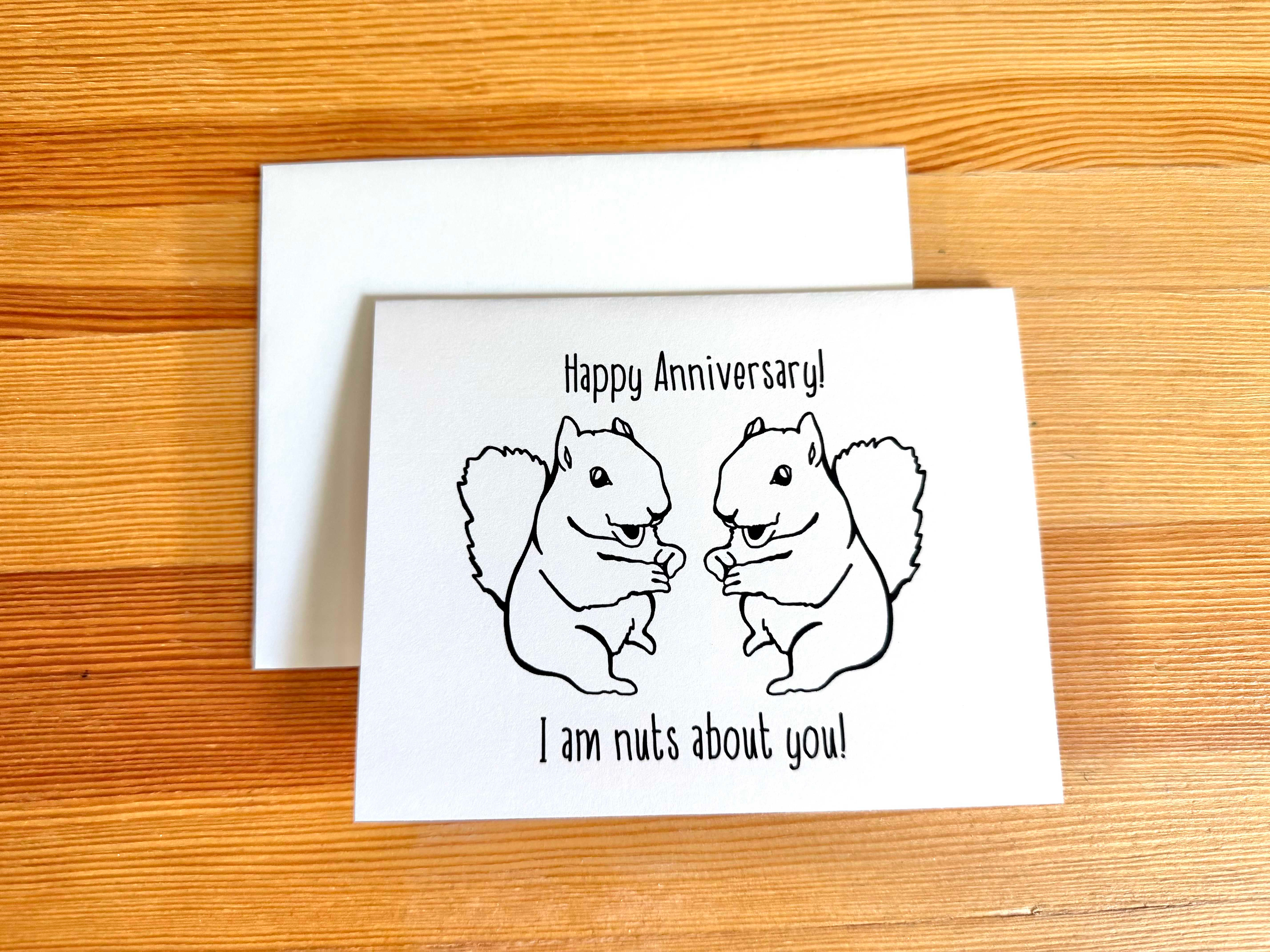 Happy Anniversary - I am nuts about you! RRP: $5.00