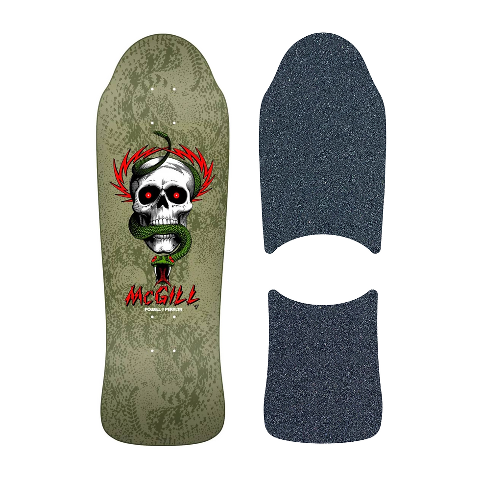 Thumbnail: Top View of Powell Peralta Mike McGill series 13 14 with Die-Cut Style Grip Tape laser cut by Rough GT in black